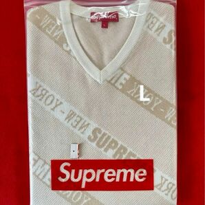 ★未使用品★Supreme Stripe Sweater Vest ホワイト