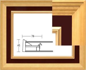 油彩額縁　油絵額縁　フレーム　サイズ　Ｆ6　３０１７　エンジ　受注生産品