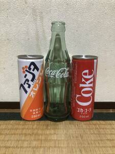 ■現状渡し品■　　　80年代　ファンタ / コカコーラ　　　缶・瓶 セット　　　//昭和レトロ 駄菓子屋//