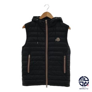 MONCLER モンクレール NAPLES GILET 薄手 ダウン ベスト 黒 ブラック アパレル メンズ サイズ0 服