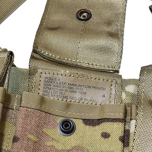 米軍実物 バンダリア M4 マガジンポーチ マルチカム 6本収納 MOLLE2 B302 陸軍 ARMYの画像4