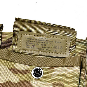 米軍実物 バンダリア M4 マガジンポーチ マルチカム 6本収納 MOLLE2 B302 陸軍 ARMYの画像5