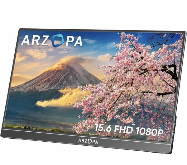 新品同様 ARZOPA A1 GAMUT モバイルモニター PORTABLE MONITOR モバイルモニター 約15.6インチ 送料無料 液晶ディスプレイ 1920x1080FHD