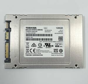 即決！正常動作品1台 東芝製 2.5インチ SSD 128GB 7mm厚 健康状態「正常」★ゆうパケット便で送料無料★Yahoo!フリマ購入可