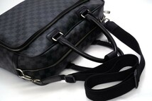 【極美品】 ルイヴィトン Louis Vuitton ダミエ グラフィット イカール ブラック系 2WAY ショルダーバッグ ボストン 定価約26万 1053_画像5