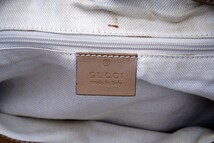 【極美品】 グッチ GUCCI キャンバス レザー スーキー ディアマンテ ベージュ系 2WAY ハンドバッグ 斜め掛け レディース 1円 2072_画像10