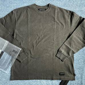 24春夏 ブラック Lサイズ PIGMENT DYED CREWNECK LS  ネイバーフッド NEIGHBORHOOD 型番 241UNNH-CSM01の画像3