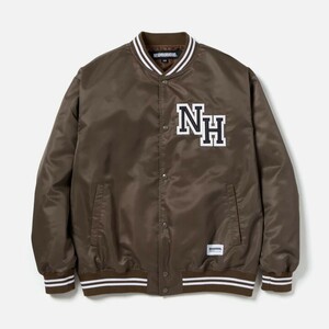 24SS　Lサイズ 　オリーブドラブ　BASEBALL JACKET　（241TSNH-JKM04）　ネイバーフッド　NEIGHBORHOOD　