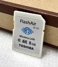★FlashAir W-03 Wireless LAN 8GB TOSHIBA★×5枚組 中古動作品 _画像2