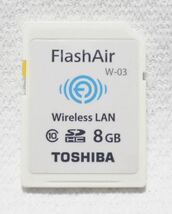 ★FlashAir W-03 Wireless LAN 8GB TOSHIBA★中古動作品 036_画像1