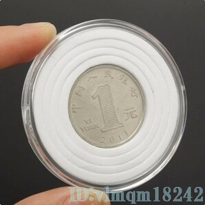 Tp2465: 20個 セット 46mm コイン ケース 貨幣 お金 記念 硬貨 メダル カプセル ホルダー クリア ボックス 収納 収集 1円スタートの画像4