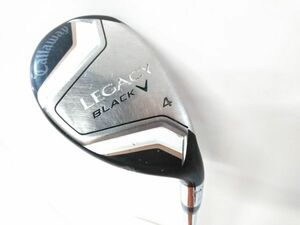 ♪送料無料 Callaway キャロウェイ LEGACY BLACK レガシーブラック 4U UT ユーティリティ 24° 純正スチール FLEX(S200) E030802 @160♪