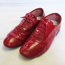 希少カラー■repetto レペット Zizi Oxford Shoes ジジ オックスフォード 41 フランス製 エナメル パテントレザー シューズ ヒール_画像2