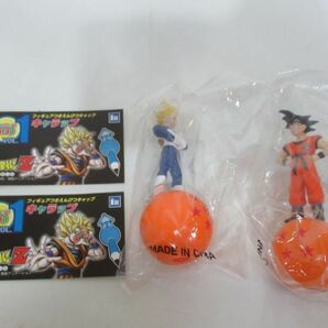 ドラゴンボールZ フィギュアつきえんぴつキャップ 2種セット キャラップ VOL.1 Kharap ベジータ 孫悟空 超サイヤ人 鉛筆 未使用の画像1