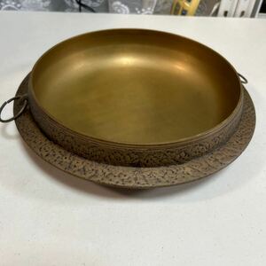  flat .. made . gold saucepan flat seal heaven .... roasting water . kitchen articles handicraft metalwork copper made 