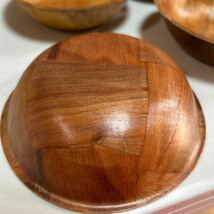 木製 サラダボウル 食器 天然木 天然木製 木のお皿　お菓子入　フルーツ皿　スープ皿_画像2