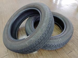 【2本セット】中古タイヤ ブリヂストン ネクストリー 155/65R14 2020年製 残溝約5mm［バリ山 タイヤ］