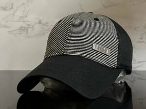 【未使用品】51F クール★OAKLEY オークリー キャップ 帽子CAP クールなシマ柄とブラックの伸縮素材にメタルピン《伸縮前60㎝～63㎝位迄》