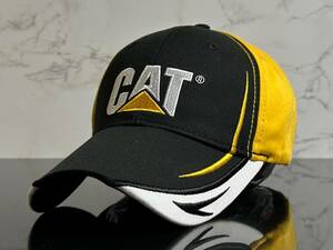 【未使用品】155K クール★Caterpillar キャタピラー CAT RACING レーシングキャップ 帽子 CAP クールなレーシングデザイン《FREEサイズ》