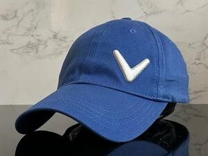 【未使用品】69D お洒落★Callaway Golf キャロウェイ ゴルフ キャップ 帽子 CAP お洒落なブルーの伸縮素材♪《伸縮前57㎝-61㎝位迄》