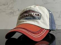 【未使用品】169K★Caterpillar キャタピラー キャップ 帽子 CAP ファンにも嬉しいお洒落なカラーリングのビンテージ加工《FREEサイズ 》_画像3