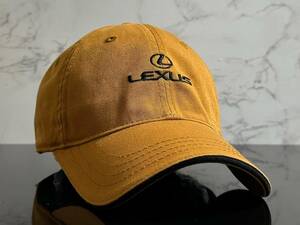 【未使用品】146KB★LEXUS レクサス キャップ 帽子 CAP 上品で高級感のあるブラウンのコットン素材にLEXUSロゴとエンブレム《FREEサイズ》