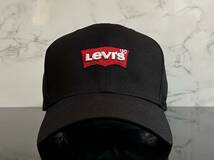 【未使用品】259KD クール★LEVI'S リーバイス キャップ 帽子 CAP クールなブラックのコットン素材にレッドタブ！《FREEサイズ》_画像2
