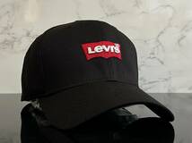 【未使用品】259KD クール★LEVI'S リーバイス キャップ 帽子 CAP クールなブラックのコットン素材にレッドタブ！《FREEサイズ》_画像1