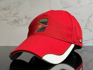 【未使用品】226KE 希少★Ferrari WORLD フェラーリ ワールド キャップ 帽子CAP 上品で高級感のあるデザインのコットン素材《FREEサイズ》