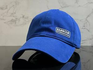 【未使用品】263KB 上品★BARBOUR バーブァー キャップ 帽子 CAP ファンにも嬉しい上品で高級感のあるブルーにホワイトロゴ《FREEサイズ》