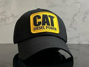 【未使用品】215KA 訳あり★Caterpillar キャタピラー CAT キャット キャップ 帽子 CAP ファンにも嬉しいクールなブラック《FREEサイズ》