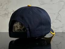 【未使用品】166K 訳あり★Caterpillar キャタピラー CAT キャット キャップCAP クールなネイビーとイエローのコットン素材《FREEサイズ》_画像5