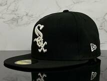 【未使用品】34E★NEW ERA ニューエラ 59FIFTY×MLB シカゴ ホワイトソックス Chicago White Sox コラボ キャップ《SIZE 7 1/8・56.8㎝》_画像1