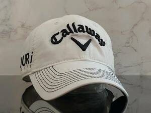 【未使用品】61C 上品★Callaway Golf キャロウェイ ゴルフ キャップ 帽子 CAP 上品で高級感のあるホワイトにシリーズロゴ《FREEサイズ》