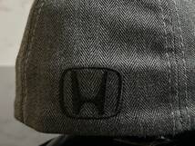 【未使用品】126KE 訳あり★Honda ホンダ キャップ 帽子 CAP クールなグレー系 ヘンリボーン柄の伸縮素材！《伸縮前56㎝～59㎝位迄》_画像7