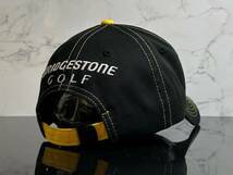 【未使用品】227KA★BRIDGESTONE GOLF ブリジストン ゴルフ キャップ 帽子 クールなブラックのコットン素材にイエローロゴ《FREEサイズ》_画像6