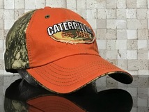 【未使用品】164E★CATERPILLAR Est.1925 キャタピラー キャップ 帽子 CAP クールなオレンジとウット系迷彩柄 コットン素材《FREEサイズ》_画像1