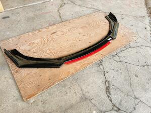  postage included all-purpose 4 division type front spoiler front under Canard black × red 