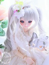 *花凛*DDH-09レジン盛りセミホワイト肌開口加工ありカスタムヘッド　ドルフィードリーム　ボークス_画像4