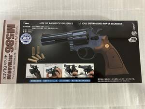 クラウンモデル製エアガン　S&W M586 .357マグナム4inch ブラック◇美品