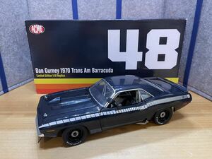 プリムス バラクーダ トランザム 1970 ＃48 Dan Gurney （1/18スケール A1806101）