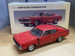 オートアート 1/18 Chrysler Charger E49 RED Autoart Millennium チャージャー 赤 廃盤 レア