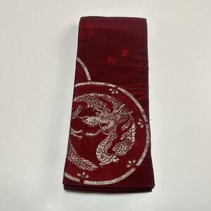 * kimono .* excellent article beautiful goods for man hanhaba obi pongee dragon Dragon Sakura silver thread good-looking Japanese clothes Japanese clothes kimono men's silk .. color #Y995