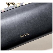 《Paul Smith ポールスミス》箱付新品【ヘイジーパンジートリム】 レザーがま口長財布 口金 ウォレット A9644_画像8