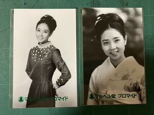 【未開封】山本陽子　マルベル堂プロマイド写真2枚　ワンピース　昭和女優　昭和タレント