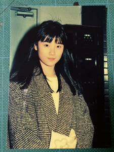 【激レア】原田知世　写真　ロングヘア　コート　80年代アイドル 