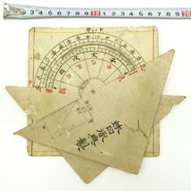 【真作】喜聞◆『秋田道典 測量機器 (丹後 田辺藩 舞鶴湾測量資料)』　一式 古筆 古文書 古書 江戸期の測量道具 古地図資料 江戸後期 京都_画像2