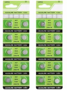 [ free shipping ]T&E acid . silver battery LR927 SR927SW 20ps.@20 piece set button battery battery 