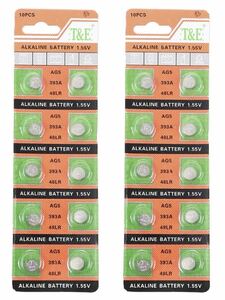 【送料無料】T&E アルカリボタン電池 LR1130W 20本 20個 セット ボタン電池 電池