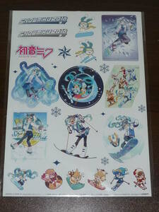 【未使用】雪ミク2016：ステッカーシート/シール★SNOW MIKU/ラビット・ユキネ/初音ミク/ボーカロイド/ピアプロキャラクターズ